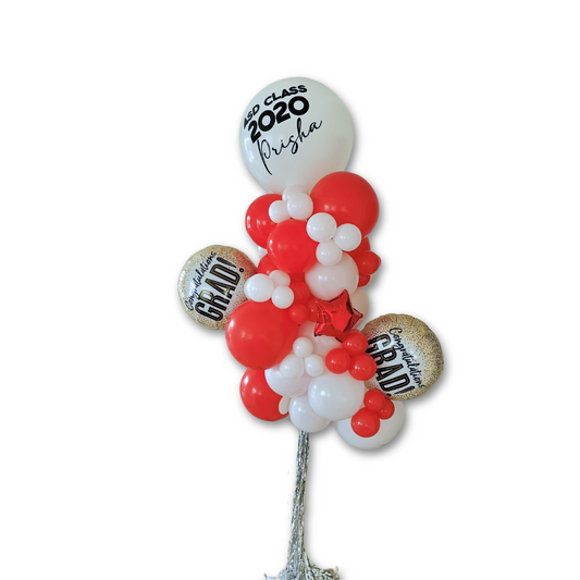 Personalized Graduation Balloon Tower