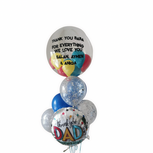 Father’s Day Bubble Balloon Bunch