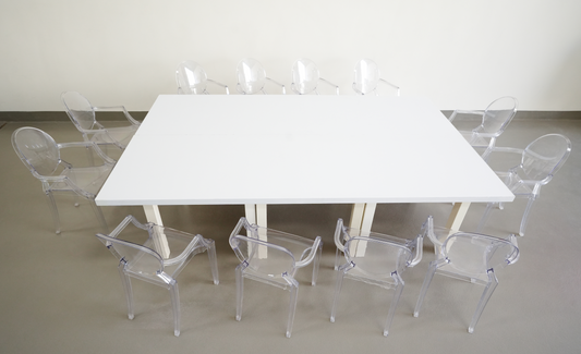 Kids Table and Transparent Chairs for Event Rental