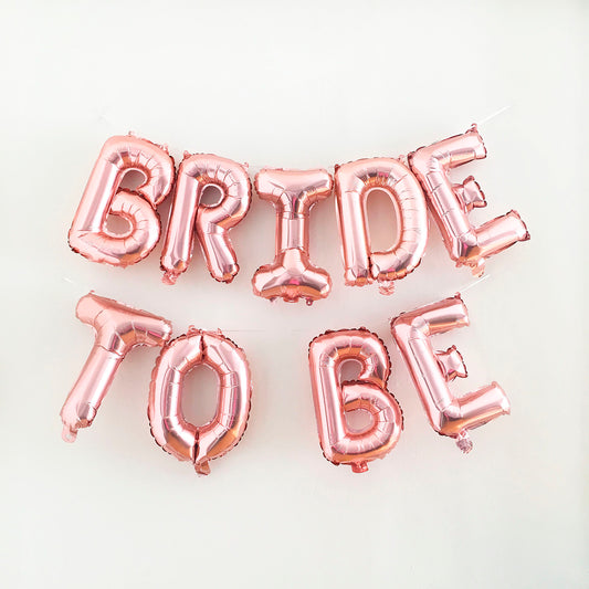 Bride To Be Banner Plus Ceiling Balloons