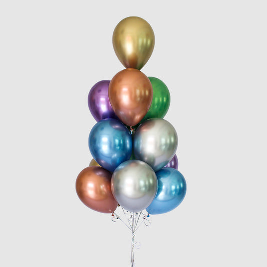 Chrome Balloon Bunch