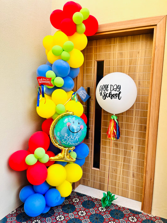 Ready To Hang Back To School Balloon Garland
