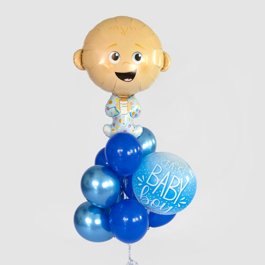 Baby foil Balloon Boy cluster