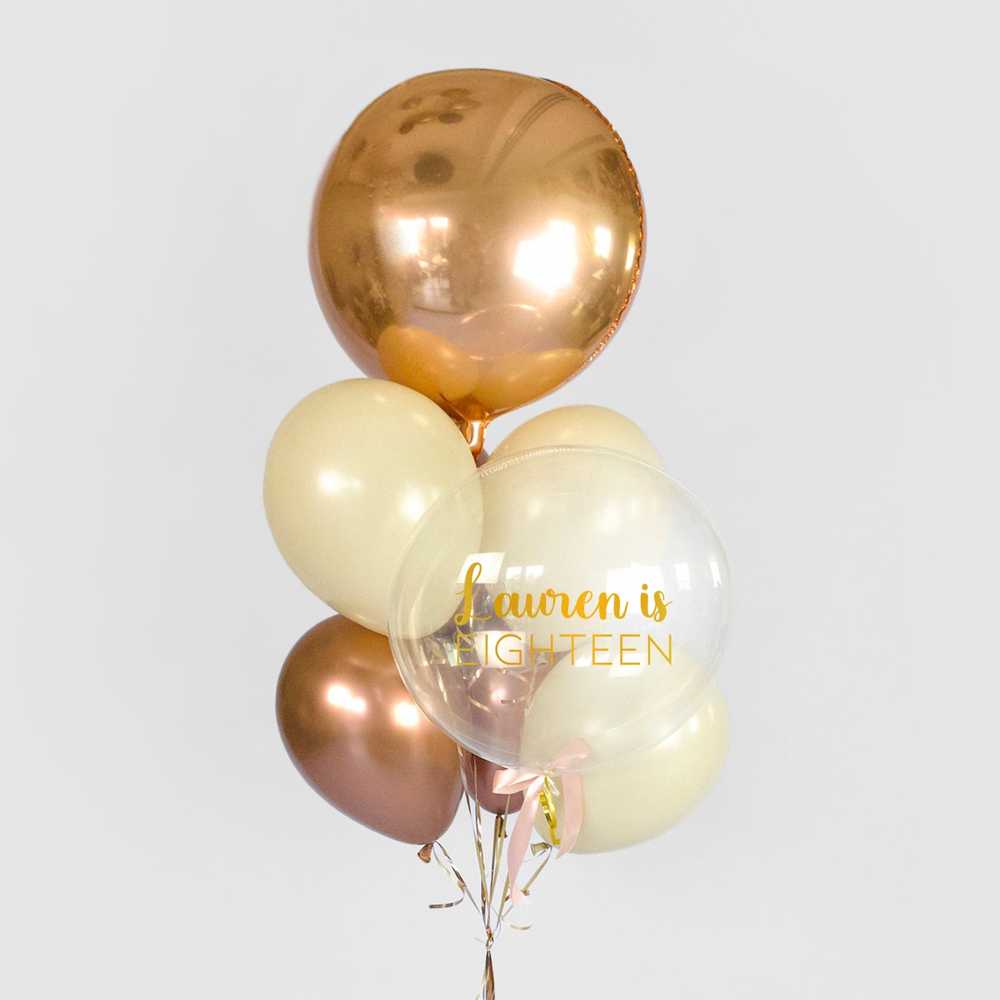 Personalized Orb Balloon And Cluster