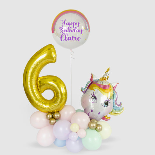 Unicorn marquee balloon arrangement